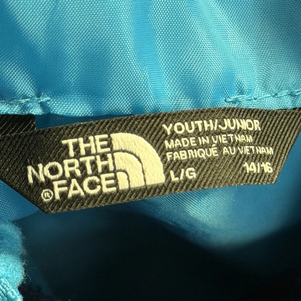 The North Face Kids Navy Blue Hooded Fleece Lined Jacket Youth Large 14/16